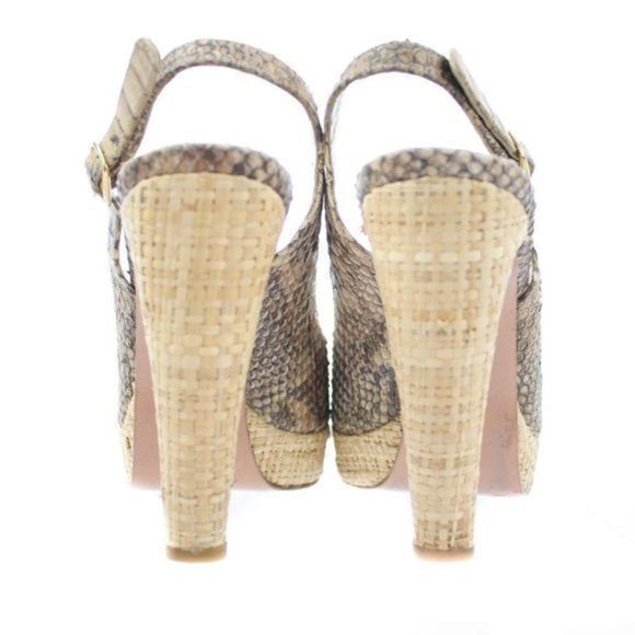 STUART WEITZMAN FOR SCOOP Platform Sandals Size 8 - Picture 4 of 5